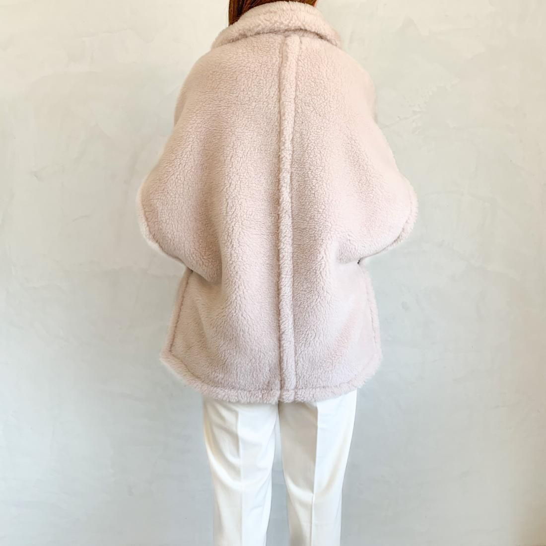 Boa middle poncho - Y's Stella Online