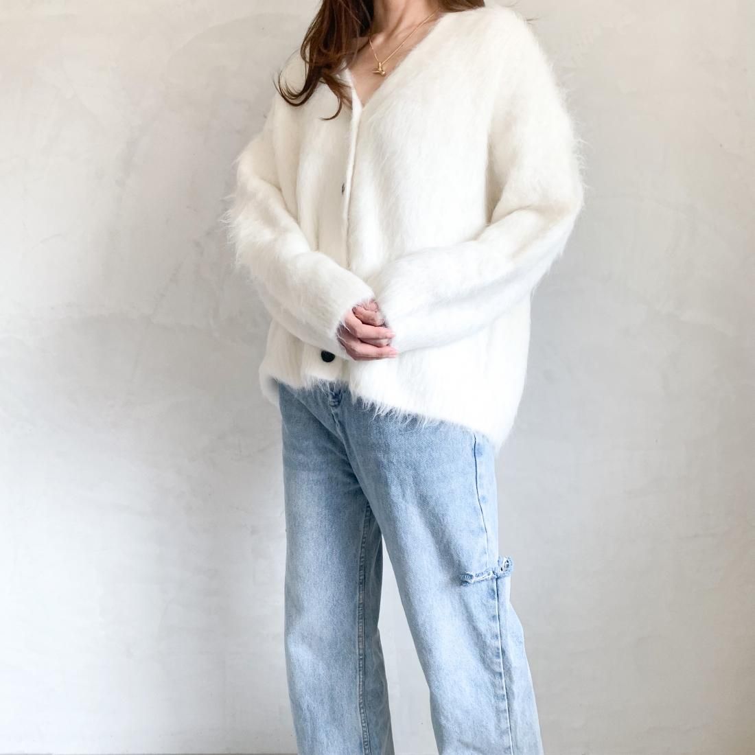 Y's StellaワイズステラAlpaca shaggy knit ニットモカ Alpaca shaggy series - Y's Stella Online