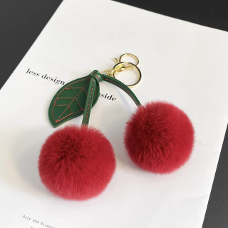 Cherry fur charm