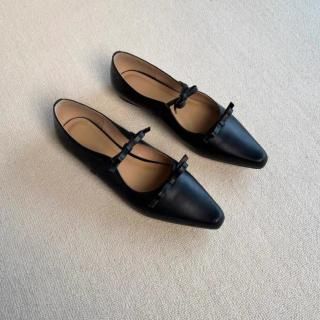 Mat bow flat shoes