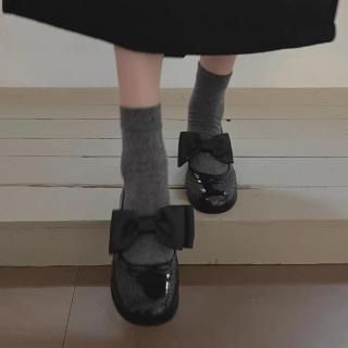 Manish bow loafers