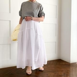 Yarn chiffon skirt
