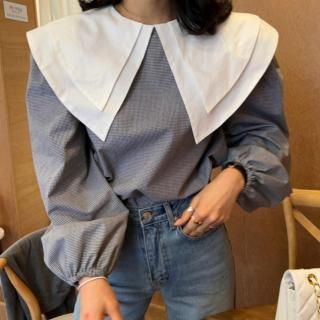 Double collar blouse