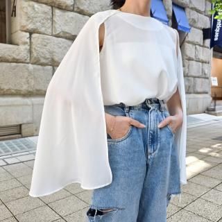 6/25ޤ10%OFF2way cape blouse
