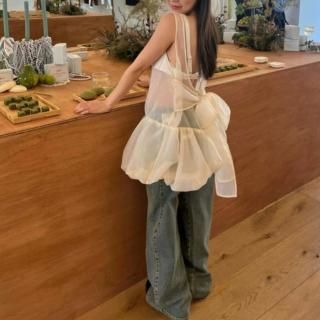Twinkle ribbon top