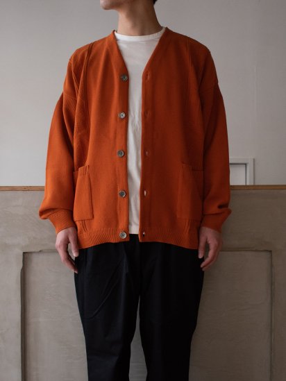 YASHIKI / Konome Cardigan col.Orange (Men's) - PEOPLE-BOUTIQUE