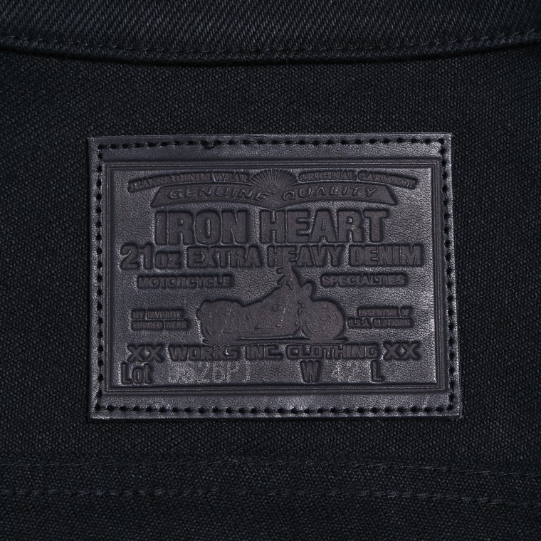 9526PJ】21oz黒鎧デニム サイドポケット付きトラッカージャケット
