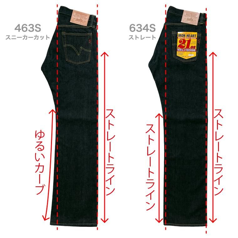 463S】21ozセルビッチデニム スニーカーカット