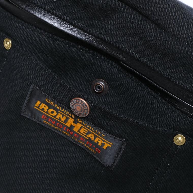 IHE-37】21oz黒鎧デニム ウエストバッグ IHE-37】21oz黒鎧デニム ウエストバッグ