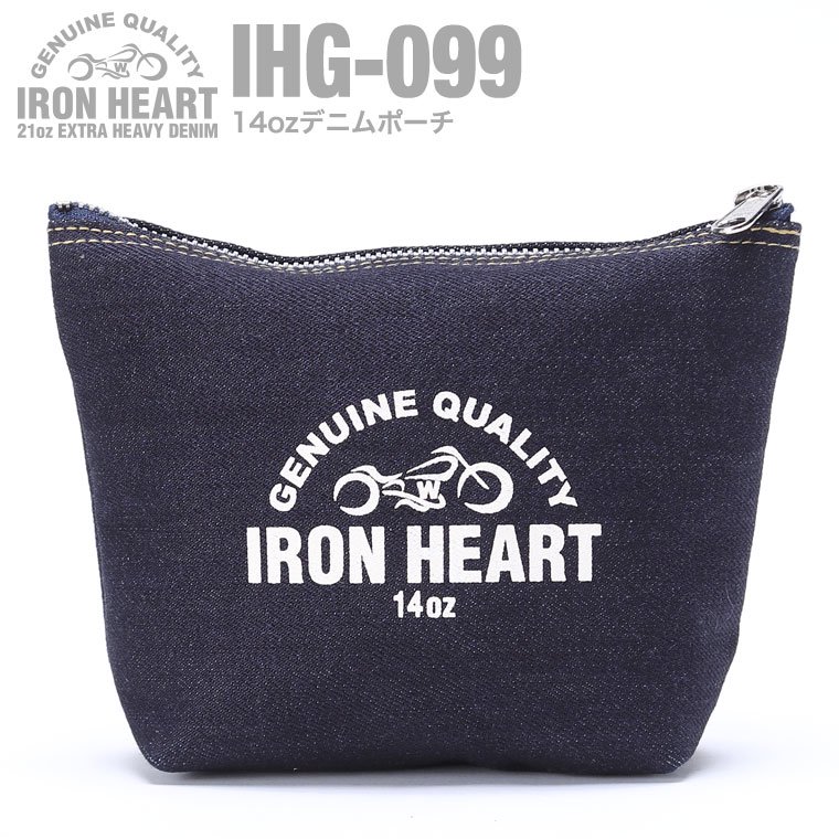 Iron Heart Ihg 099 14ozセルビッチデニムポーチ