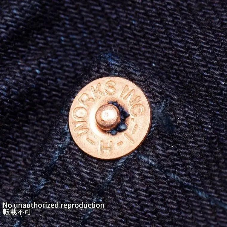 634S-14ii】14oz インディゴxインディゴセルビッチデニムストレート