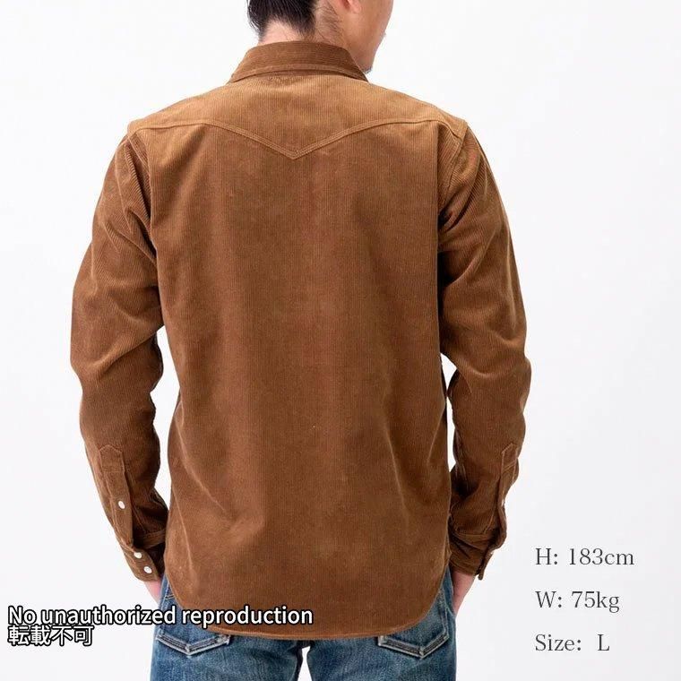 IHSH-398】11ozコーデュロイウエスタンシャツ IHSH-398】11ozコーデュロイウエスタンシャツ
