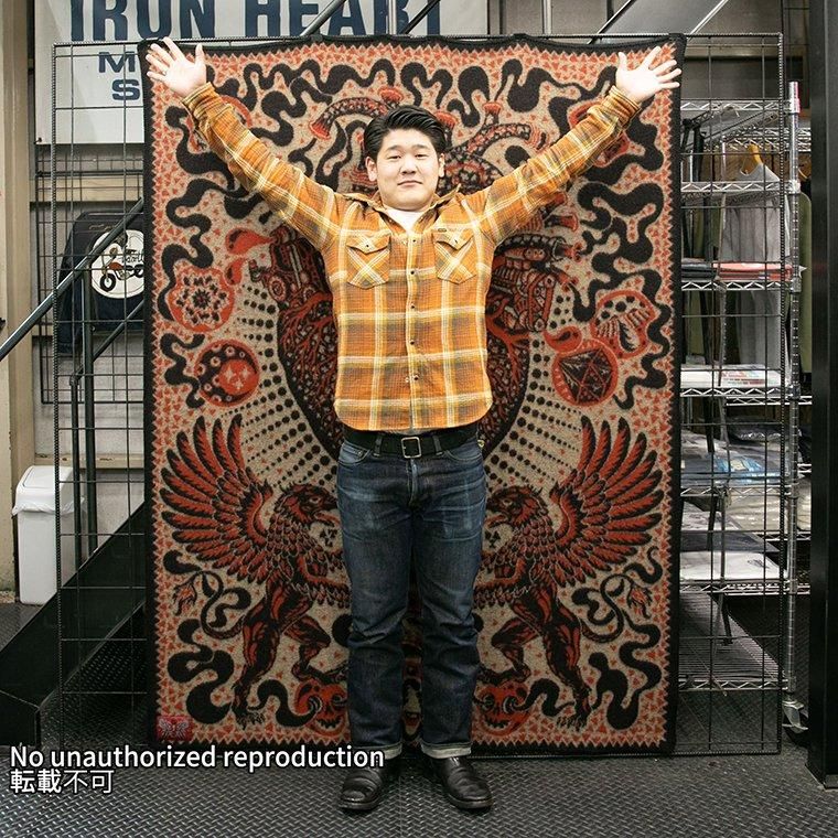 RRL ブランケット　インディゴブルー　新品未使用 RRL ブランケット インディゴブルー 新品未使用 RRL Ralph