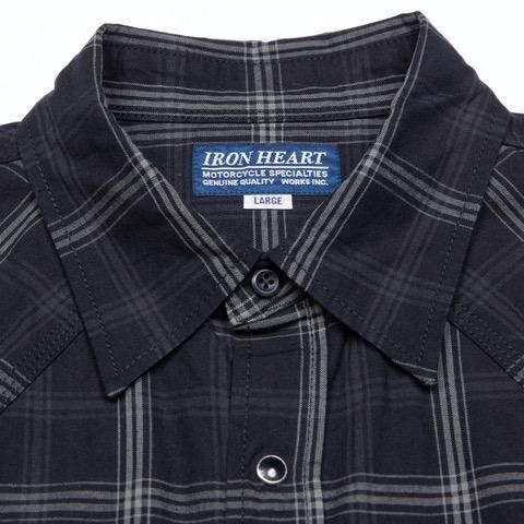 Iron Heart アイアンハート チェックシャツ 半袖 xs Iron Heart アイアンハート チェックシャツ 半袖 xs