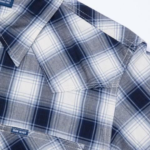 マドラスチェック半袖ウエスタンシャツ - IRON HEART THE WORKS WEB