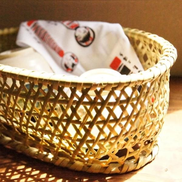 お一人様の碗かご(楕円) | 虎斑竹専門店 竹虎