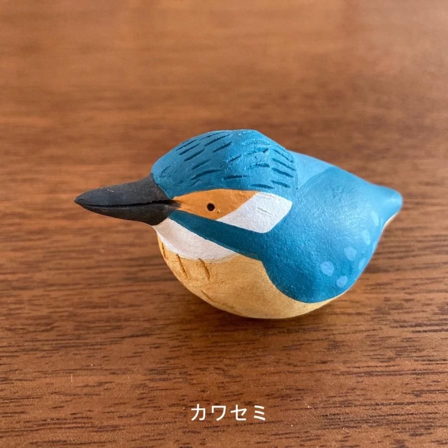 トリ　鳥　土鈴　陶器　オブジェ　置物　インテリア　工芸品　美術品　A3212 永田みどり 小鳥の土鈴