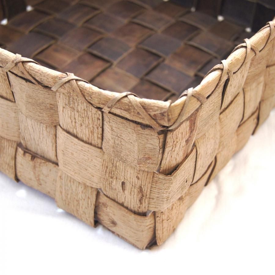 Kagocco Pepin 胡桃 整理かご (市松編み)8×8×3段 Kagocco Pepin 胡桃 整理かご (市松編み)8×8×3段