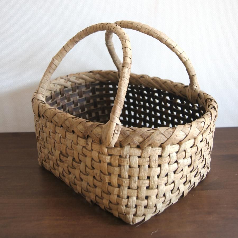 Kagocco Pepin ピクニックバスケット(市松編み・表皮) Kagocco Pepin ピクニックバスケット(市松編み・表皮)