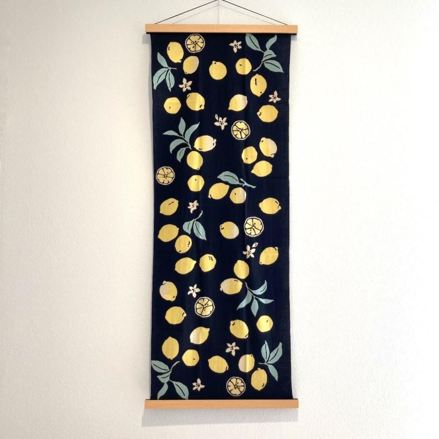 1点限り‼️ nugoo 手ぬぐい　お弁当包み　シトラスレモン　手染め 1点限り‼️ nugoo 手ぬぐい お弁当包み シトラスレモン 手染め 1点限り