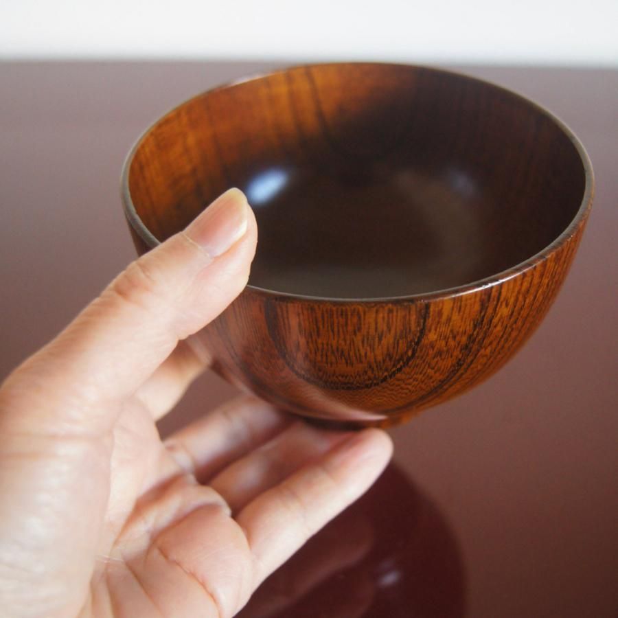 欅拭漆合子 香合 小物入れ　木工芸　伝統工芸 香合（小物入れ） けやき マカロン型 木製 国産 漆塗り