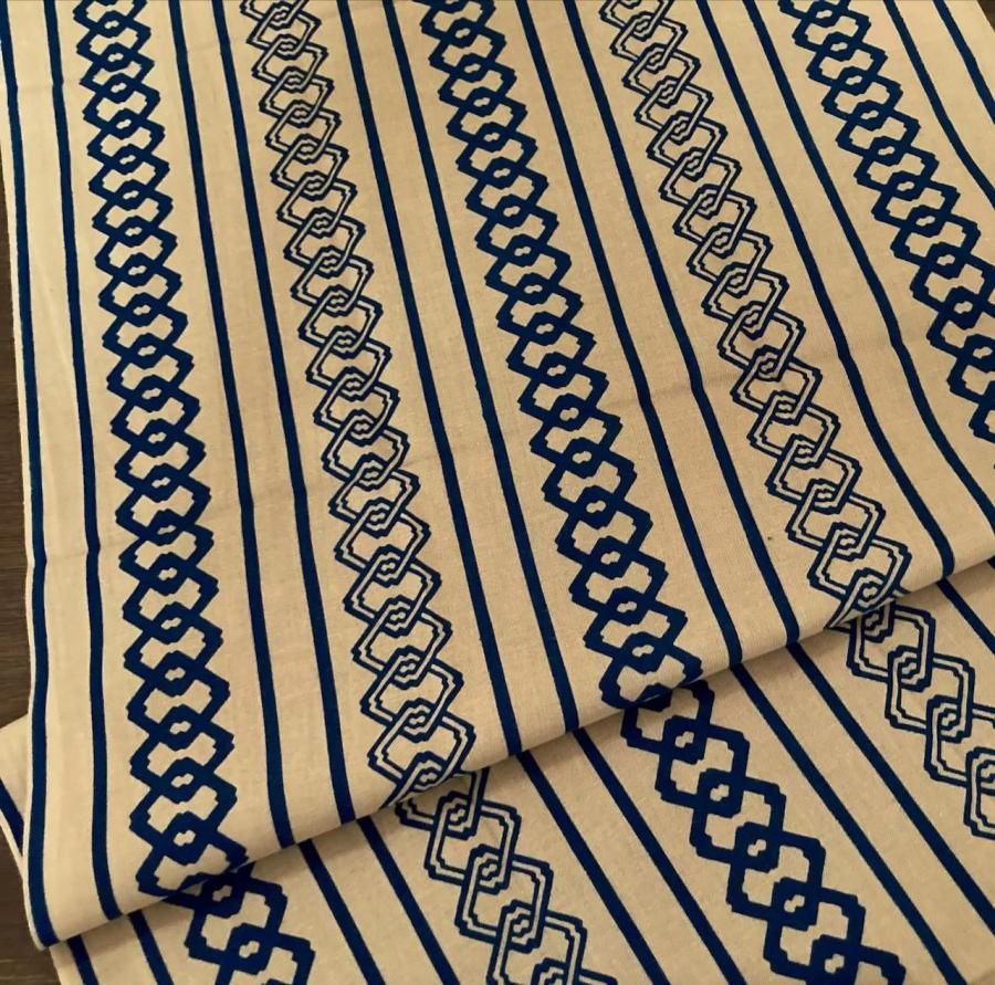 梨園染 手ぬぐい 吉原繋ぎ - 日本の美しい手仕事 和雑貨 翠