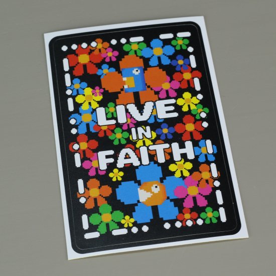 sticker LIVE IN FAITH