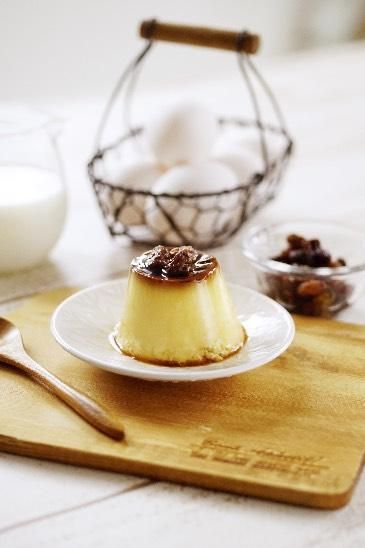 プリン専門店 春夏秋冬 - ラムレーズンのプリン