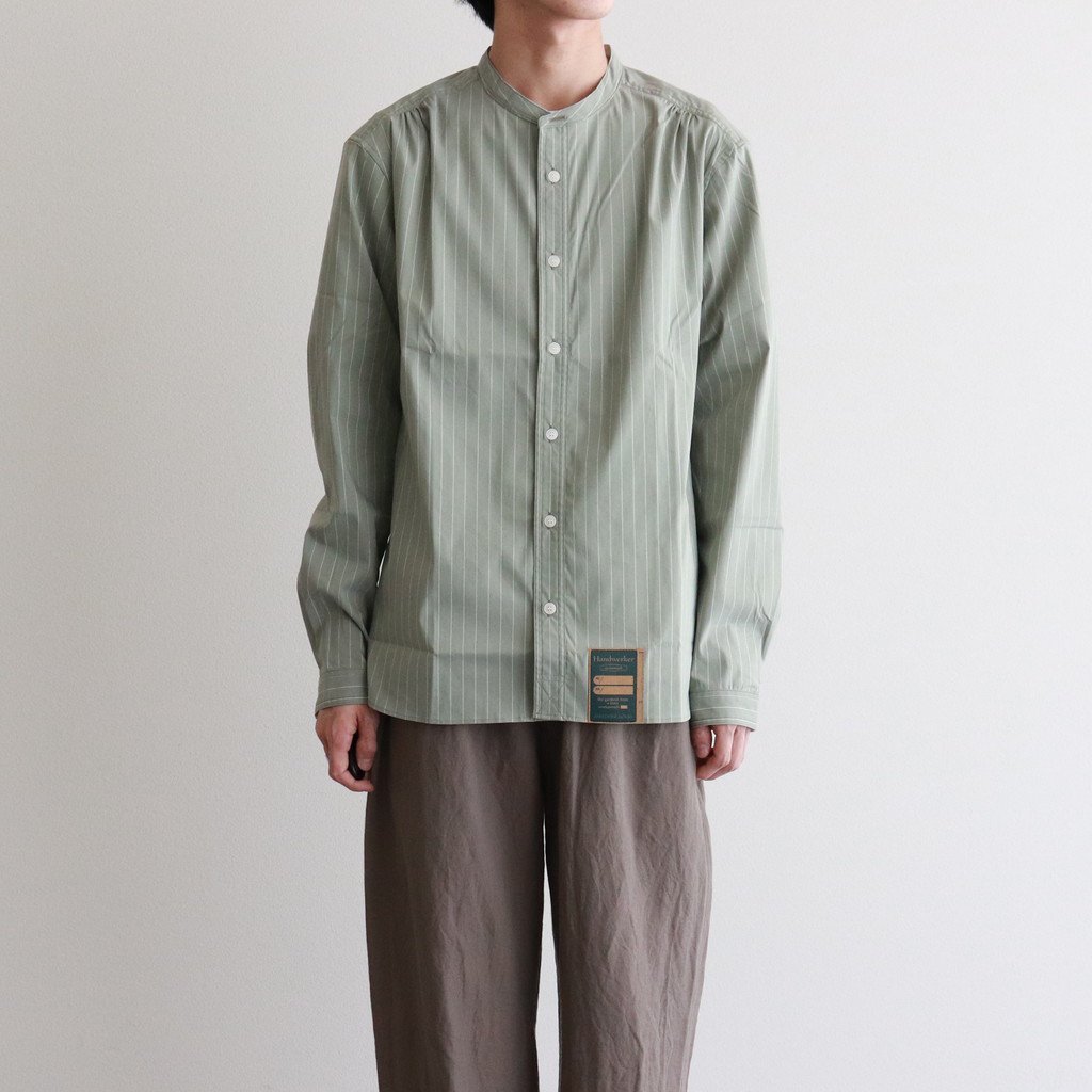 aseedoncloud / hw collarless shirt #green