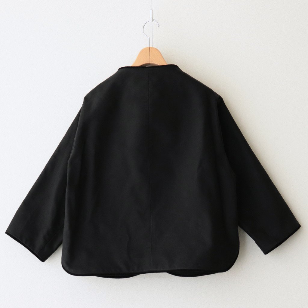 oldman's tailor r&d.m.co- / light mole skin trimming jacket #black