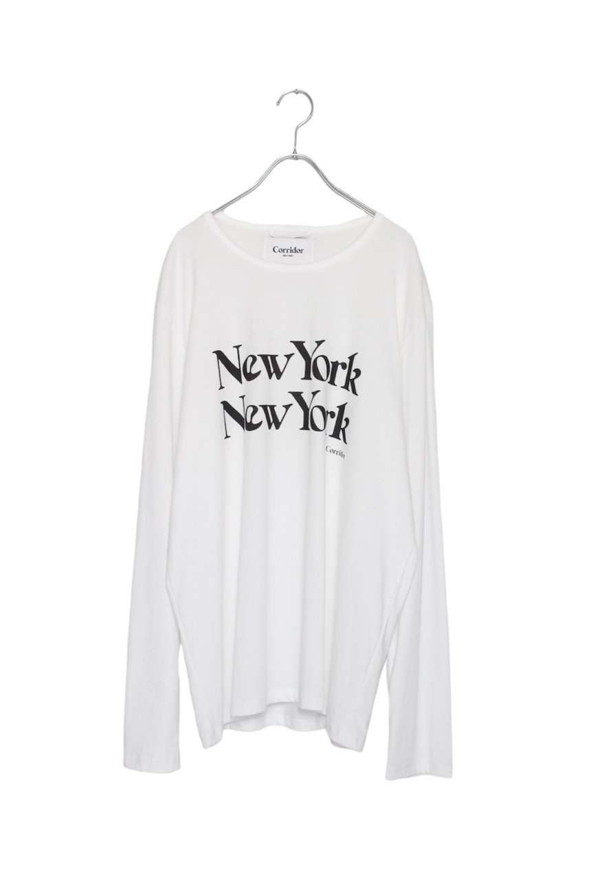 Corridor - New York New York L/S T-Shirt "White" - - JIMS CITY