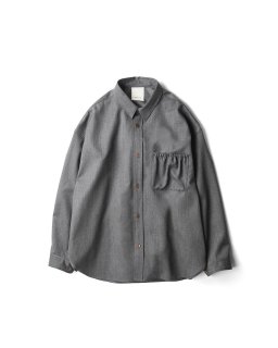 refomed -  WRIST PATCH WIDE SHIRT WOOL 