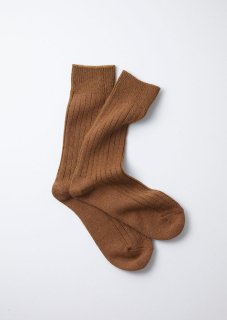 ROTOTO - Cotton Wool Ribbed Crew Socks 