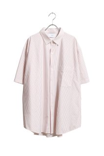 KANEMASA - Pencil Stripe Dress Jersey Shirt Short Sleeve 