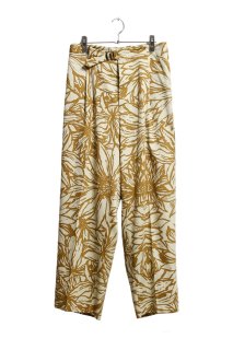 HAVERSACK - Botanical Belted Wide Tapered Easy Pants -