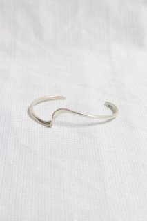 Indian Jewelry - Silver Wave Bangle -