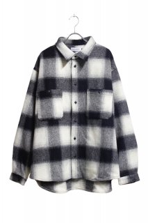 UPSIZED FIT - Ombre Check Flannel Shirt -