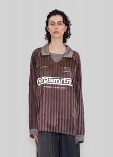 SERAPIS MARITIME - Aub Stripes L/S Silk Football Top -