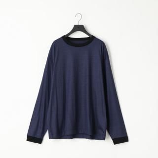 KANEMASA PHIL. - 36G Wool Stripe L/S Tee 
