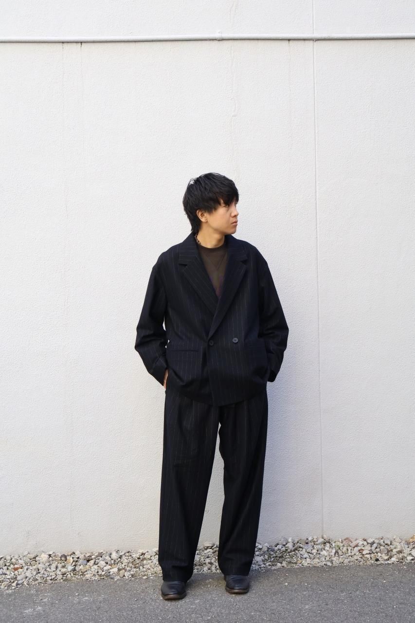 KANEMASA PHIL. - 36G Wool Stripe Double Jacket -