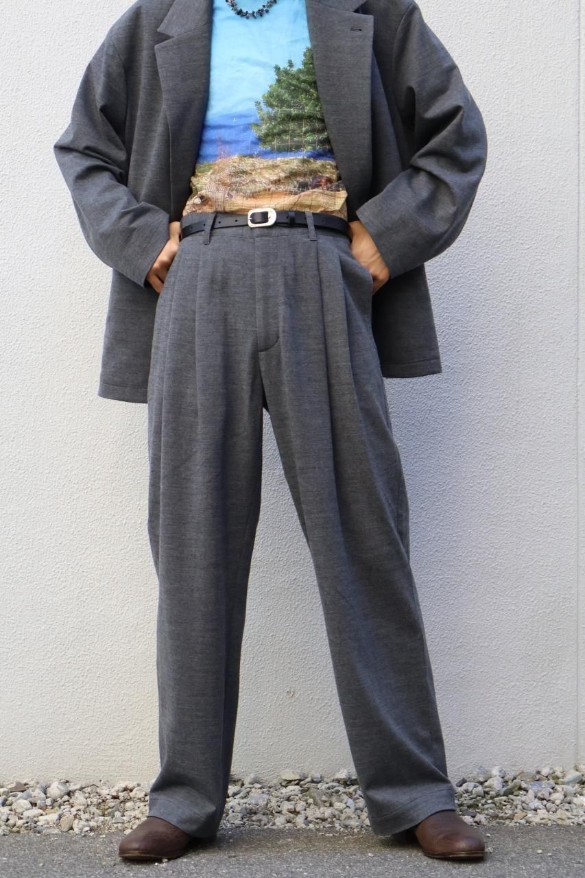 KANEMASA PHIL. - 36G Wool Herringbone Trouser 