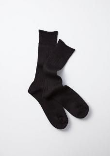 ROTOTO - Linen Cotton Ribbed Crew Socks 