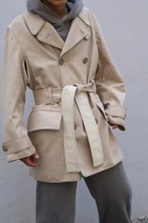 i'm here : - With Piping : Light Melton Mackinaw Coat 