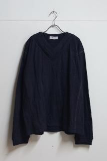 SERAPIS MARITIME - Double V Embossed Knit Pullover -