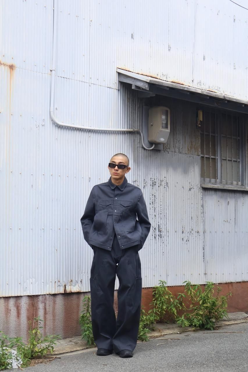 OPPOSE DUALITY - 8 Pocket Panel Wide Denim Trousers 