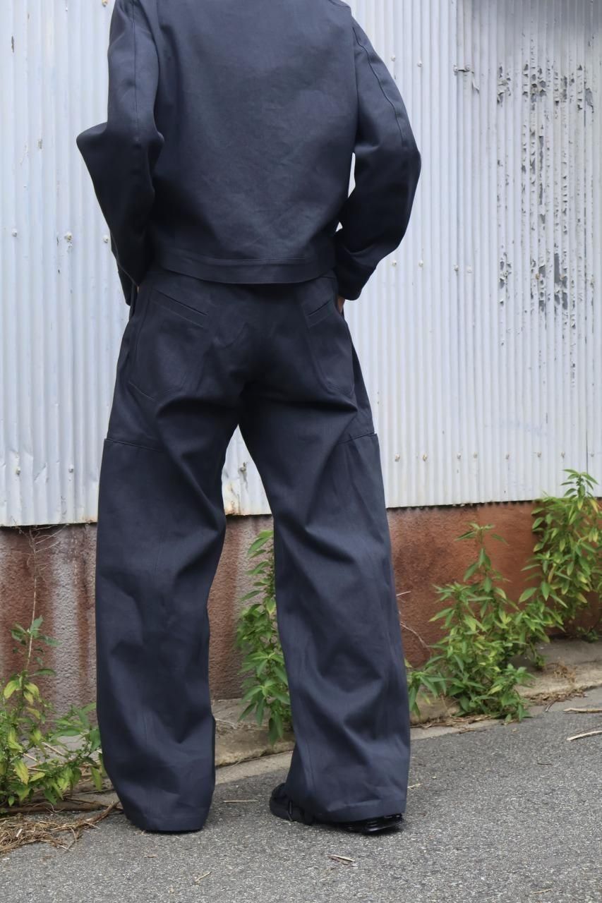OPPOSE DUALITY - 8 Pocket Panel Wide Denim Trousers 