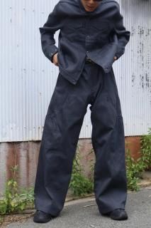 OPPOSE DUALITY - 8 Pocket Panel Wide Denim Trousers 