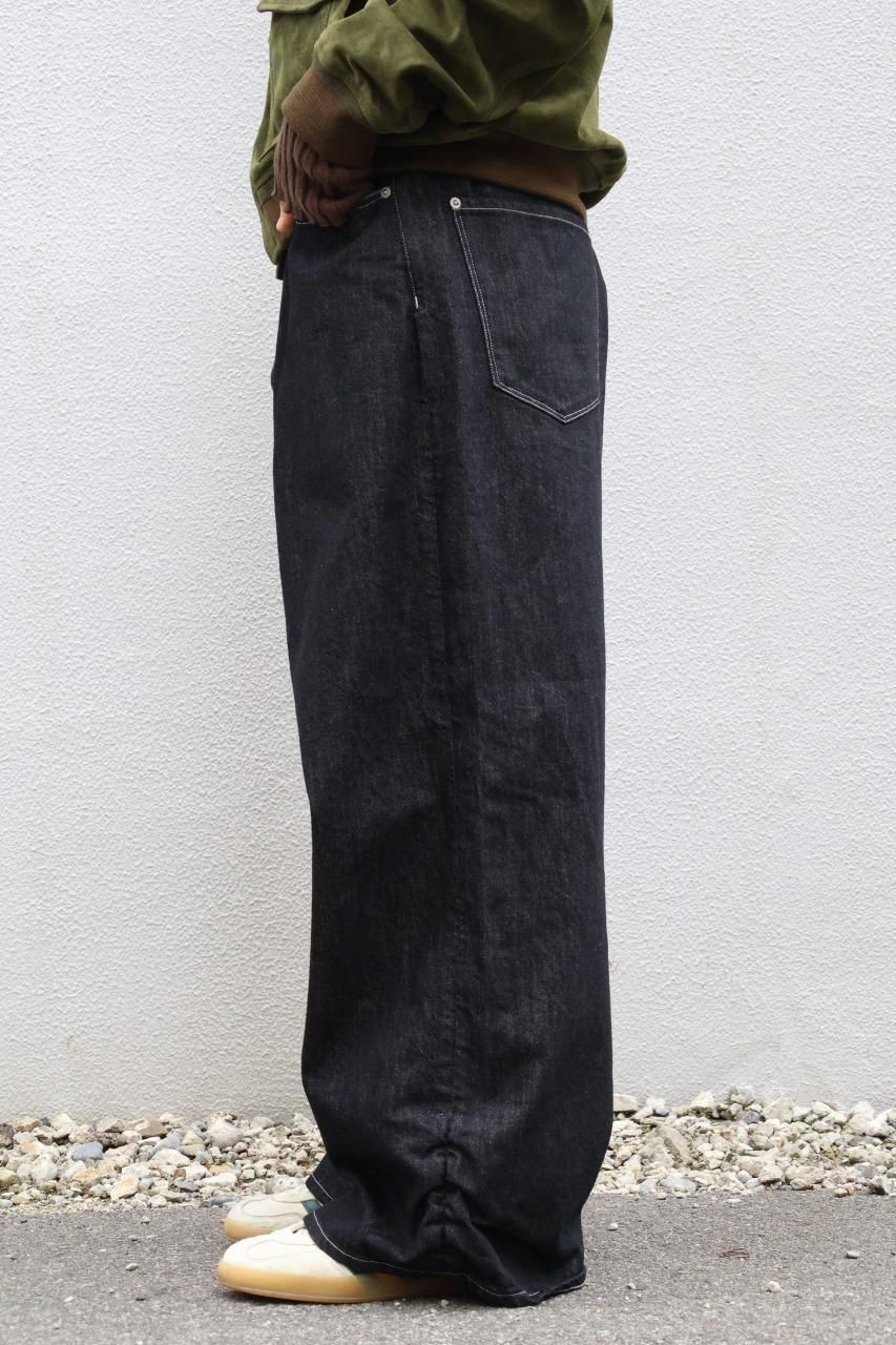 refomed FRESH MAN DENIM WIDE PANTS ブラック FRESH MAN DENIM WIDE PANTS by EDWIN USED(2 BLACK): refomed: MENS