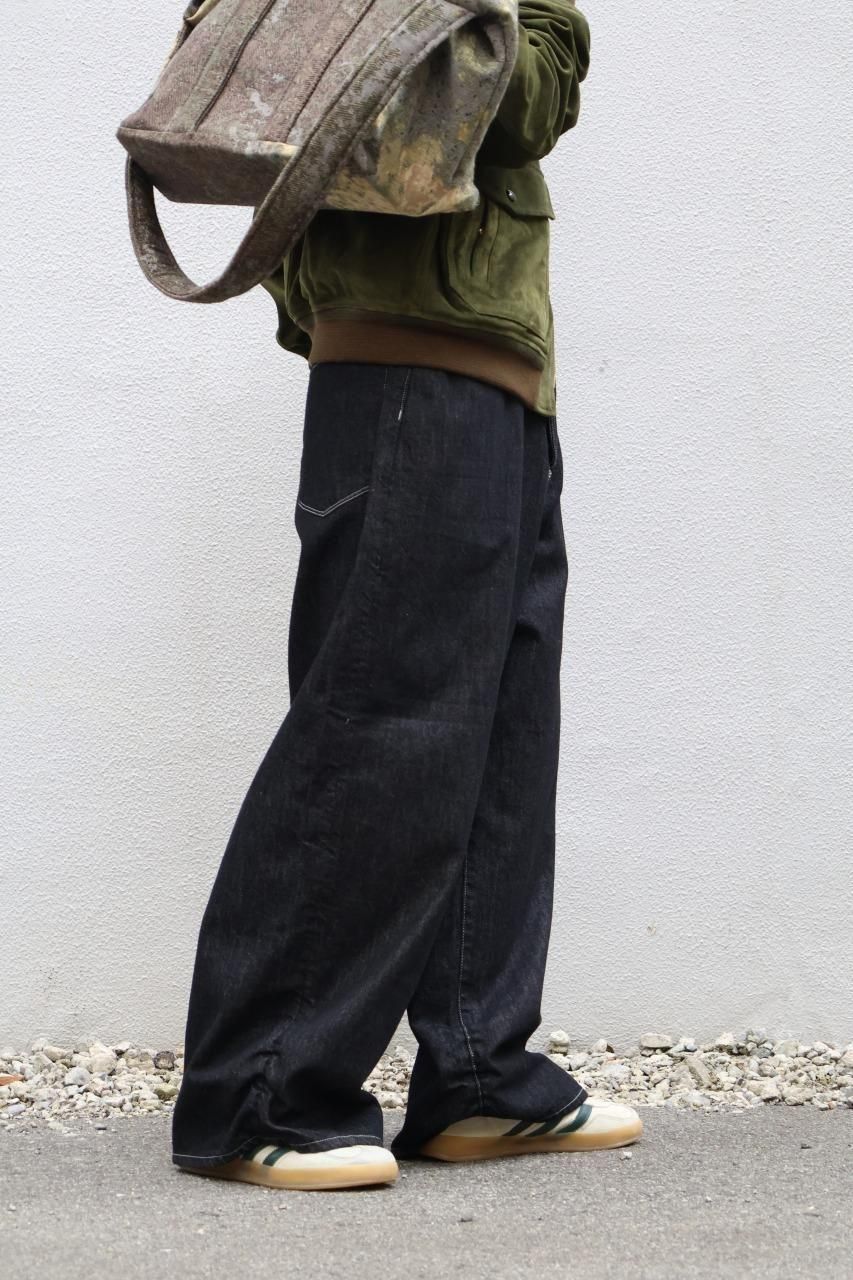 refomed FRESH MAN DENIM WIDE PANTS ブラック refomed [ FRESH MAN DENIM WIDE PANTS by EDWIN 