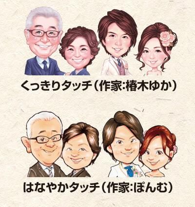 還暦祝いのプレゼント用似顔絵ボード 全身 似顔絵やポエムのプレゼント つむぐ言葉